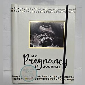 MY PREGNANCY JOURNAL : Pearhead Photos Pockets Memory Pages w Soft Leather Cover